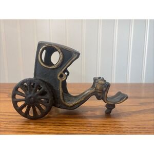 Vintage 5" Cast Iron Horse Drawn Carriage Replacement Piece